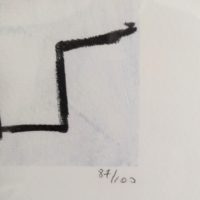 Jean-Michel Basquiat (D'après)  1960-1988 Lithographie "a predetory white bass" – Image 7