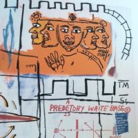 Jean-Michel Basquiat (D'après)  1960-1988 Lithographie "a predetory white bass" – Image 4