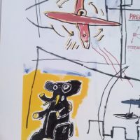 Jean-Michel Basquiat (D'après)  1960-1988 Lithographie "a predetory white bass" – Image 5