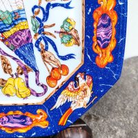 Assiette porcelaine Hermès Paris"Marqueterie de Pierres d'Orient et d'Occident" 1989 – Image 6