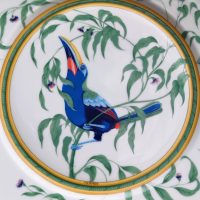 Assiette plate en porcelaine Hermès « Toucans »  1980 – 1989 – Image 4