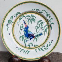 Assiette plate en porcelaine Hermès « Toucans »  1980 – 1989 – Image 2