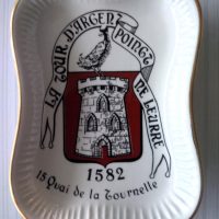 Cendrier/Vide poche en porcelaine du restaurant étoilé « La Tour d’Argent » à Paris – Image 2