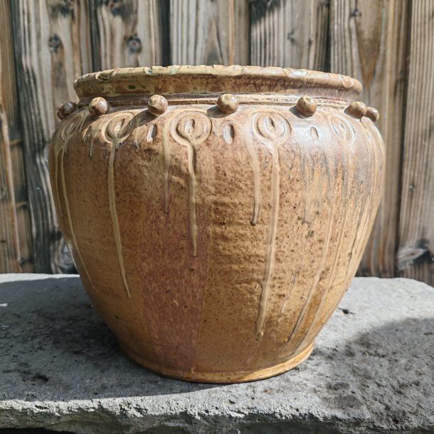 Joseph talbot La Borne Grande Jarre  cache pot en grès emaillé vers 1930