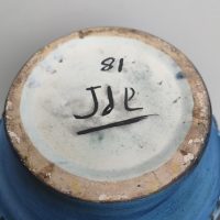 Jean de Lespinasse Vallauris – Imposant Pichet Vase en céramique bleue vers 1960 – Image 8