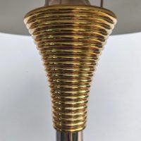 Lampe de table de bureau Ministérielle En Métal Chromé et Laiton De Drummond "1970" – Image 5