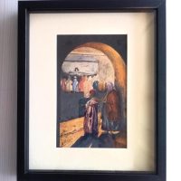 André POTTIER (1871-?) Aquarelle sur papier "Un Mendiant Aveugle" – Image 2