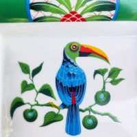 Hermès PARIS    Cendrier Vide poches TOUCANS en Porcelaine de Limoges – Image 6