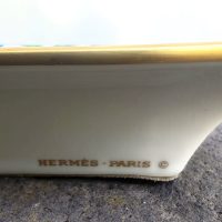Hermès PARIS    Cendrier Vide poches TOUCANS en Porcelaine de Limoges – Image 10