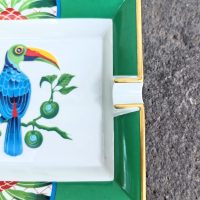 Hermès PARIS    Cendrier Vide poches TOUCANS en Porcelaine de Limoges – Image 5