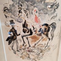 Constantin Terechkovitch (1902-1978) - "Le jeune jockey"  "Scène équestre"   Lithographie originale – Image 2