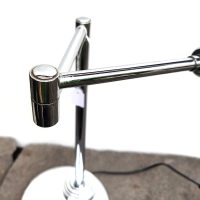 Lampe de bureau Koch & Lowy vintage à bras pivotant articulé en chrome vers 1970 – Image 5
