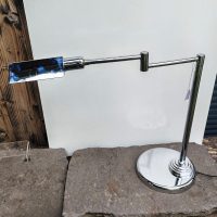Lampe de bureau Koch & Lowy vintage à bras pivotant articulé en chrome vers 1970 – Image 2