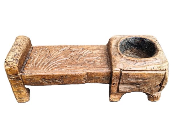 André POIRSON (1920-2003) sculpture en bois sculpté et creusé  XX ème