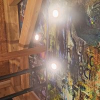 SEYLUMIERE Modèle Hary Lampadaire Liseuse en métal chromé à trois spots globulaires orientables XX ème – Image 5