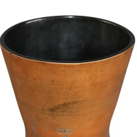 JEAN DE LESPINASSE Grand vase en faïence décor de cavaliers en armures et de chevaux caparaçonnés vers 1960 – Image 4