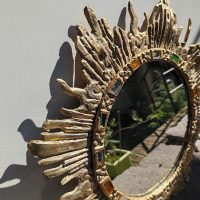 MIROIR SOLEIL BRUTALISTE IRENA JAWORSKA XX -ème – Image 3