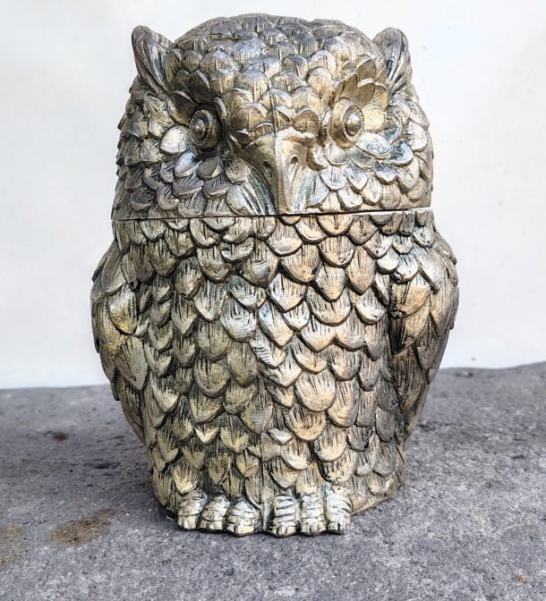 Seau à Glace "hibou" par Mauro Manetti pour Fonderia d'Arte Italie  Année 70