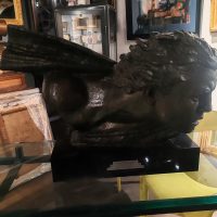 Alexandre KELETY (1918-1940) Jean MERMOZ Buste en bronze dit Le vent  vers 1925 – Image 2