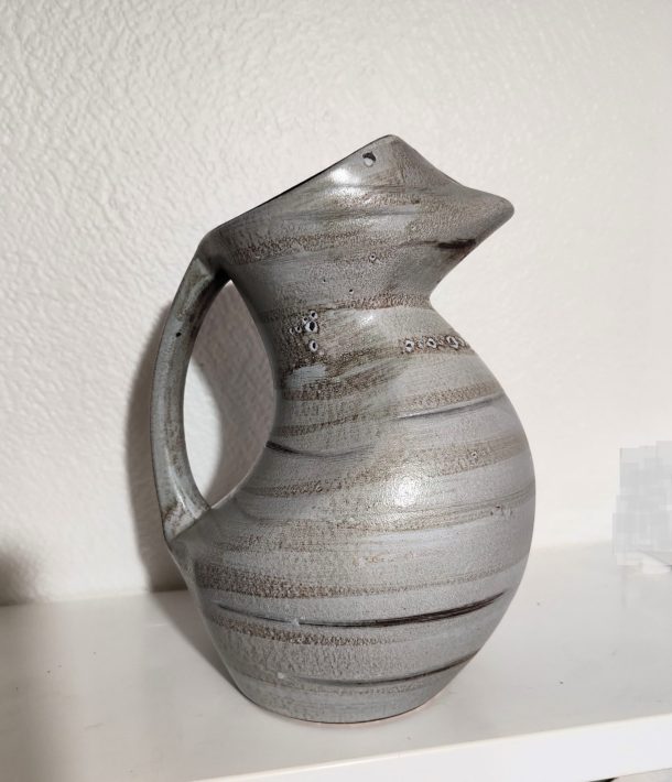 Manufacture de Sainte-Radegonde/Primavera pichet zoomorphe décor fait main vers 1960