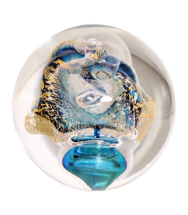 Robert PIERINI (1950) Sulfure / Presse-papier Magnum en verre soufflé  1994