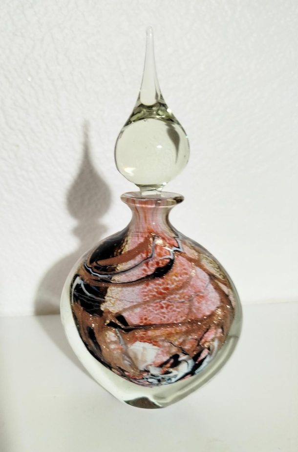 Michèle LUZORO (Biot, France) flacon de parfum en verre soufflé 1992
